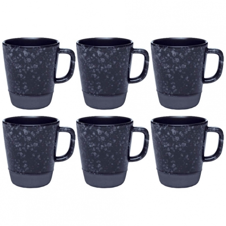 Aida RAW Krus m. Hank 0,30L 6 stk. Nordic Black