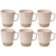 Aida RAW Krus m. Hank 35 cl 6 Stk Nordic Nude