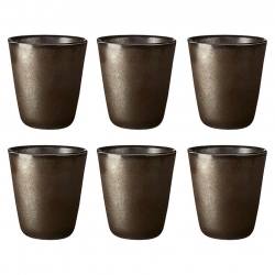 Aida RAW Termokrus 25 cl 6 Stk Metallic Brown