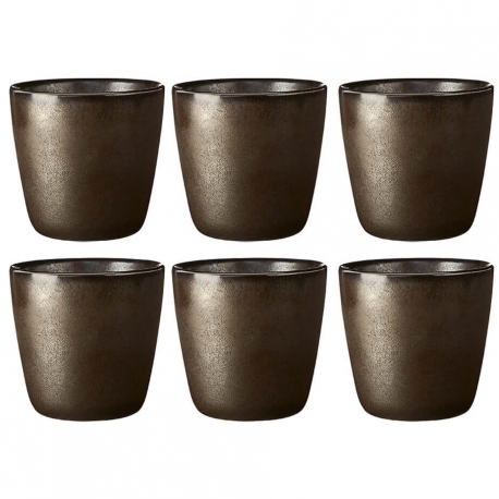 Aida RAW Krus 0,3L 6 stk. Metallic Brown