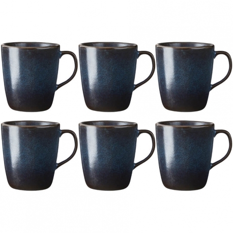 Aida RAW Krus m. Hank 0,35L 6 stk. Midnight Blue