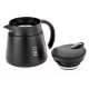 Hario V60-02 Rustfrit Stål Server 0,6L Sort