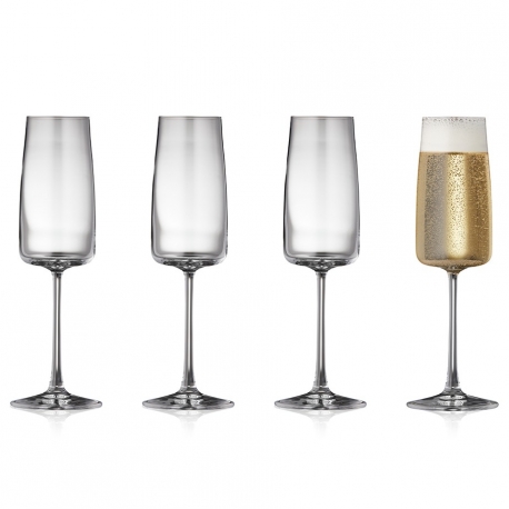 Lyngby Zero Champagneglas 30 cl 4 Stk