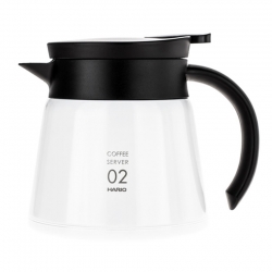 Hario V60-02 Rustfrit Stål Server 0,6L Hvid