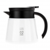 Hario V60-02 Rustfrit Stål Server 0,6 L Hvid