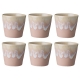 Costa Nova Gres Espressokopper 6 stk 0,10L Rosa