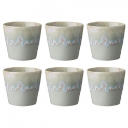 Costa Nova Gres Espressokopper 6 stk 0,10L Grå