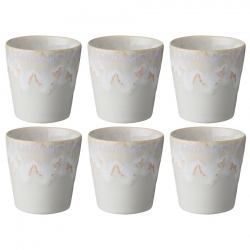 Costa Nova Gres Krus 6 stk 0,21L Hvid