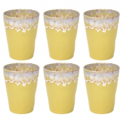 Costa Nova Gres Krus 6 stk 0,38L Gul