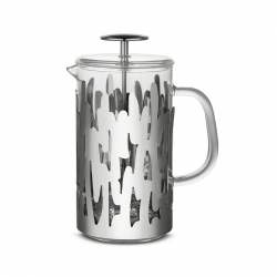 Alessi Barkoffee 8 Kop. Stempelkande Stål