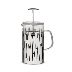 Alessi Barkoffee 8 Kop. Stempelkande Stål