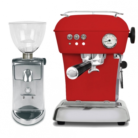 Ascaso Dream Zero Love Red Espressomaskine Inkl. i-Mini I2 Kværn