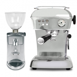 Ascaso Dream Zero Polished Aluminium Espressomaskine Inkl. i-Mini I2 Kværn
