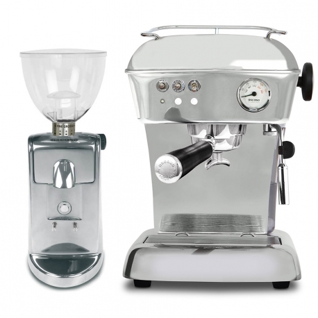 Ascaso Dream Zero Polished Aluminium Espressomaskine Inkl. i-Mini I2 Kværn