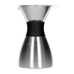 Asobu Isoleret Pour Over Kaffebrygger Sølv/Sort
