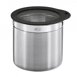 Rösle Kaffebeholder 1,4 L Stål/Sort