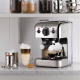 Dualit 3 in 1 Espressomaskine Inkl. Kaffemølle &amp; Mælkekande