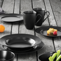 Aida Groovy Krus m. Hank 30 cl 4 Stk Sort