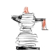 Alessi Pulcina 3 Kop. Espressokande Sort