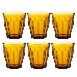Duralex Picardie Caféglas 25cl Amber 6 stk