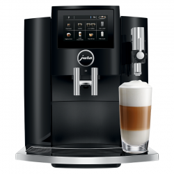 Jura S8 (EA) Piano Black Espressomaskine Inkl. Pleje, Mælkebeholder & Kaffe