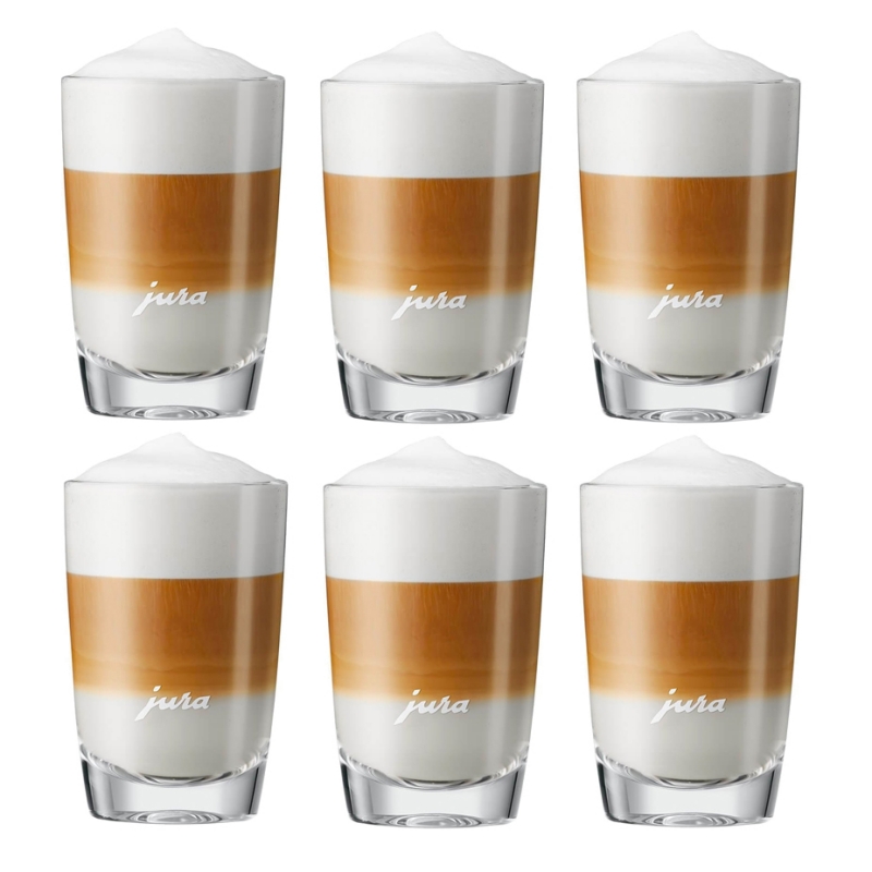 Jura Latte Macchiato Glas 22 cl 6 Stk