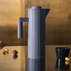 Alessi Plissé Termokande 1L Grå