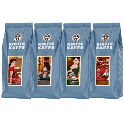 Rigtig Kaffe Blå Pakke v/24kg Hele kaffebønner