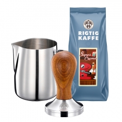 House of Barista Tamper, Mælkekande & 500g Super Crema