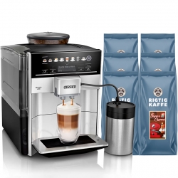 Siemens TE653M11RW EQ6 s300 Espressomaskine Inkl. Mælkebeholder & 6kg Super Crema