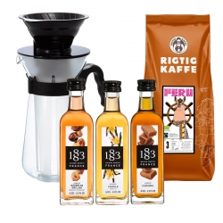 Hario Iskaffebrygger Inkl. 400g Kaffe & Sirupper