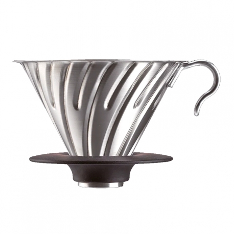 Hario V60 Metal Dripper Stål 2 Kop.