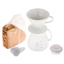 Hario V60 Dripper & Server Inkl. 100 Stk. Papirfiltre