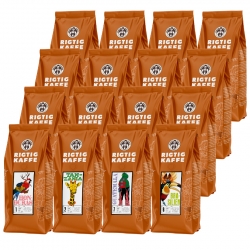 Rigtig Kaffe Mixpakke Verdenskaffe 6,4kg Hele kaffebønner