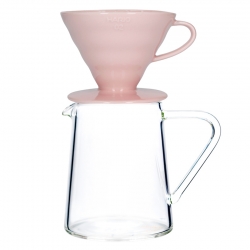 Loveramics Brewers Glaskande Inkl. Hario V60-02 Keramik Dripper 2 Kop.