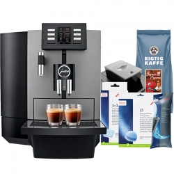 Jura X6 (EA) Espressomaskine Inkl. Pleje, Bønnebeholder & 12kg Kaffe