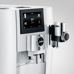 Jura J8 (EA) Piano White Espressomaskine Inkl. Mælkebeholder, Tilbehør & 1kg Kaffe
