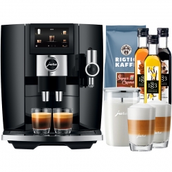 Jura J8 (EA) Piano Black Espressomaskine Inkl. Mælkebeholder, Tilbehør & 1kg Kaffe