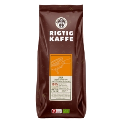 Rigtig Kaffe Organic Java 400g Hele kaffebønner