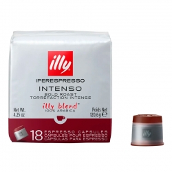 Illy IperEspresso Intenso Kaffekapsler 18 stk