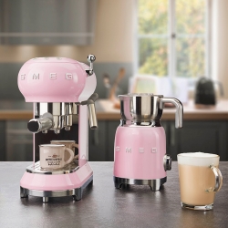 Smeg MFF01PKEU Mælkeskummer Rosa