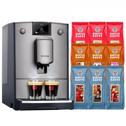 Nivona CafeRomatica 695 Titan Espressomaskine Inkl. 4,2kg Rigtig kaffe