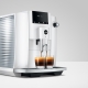 Jura E4 (EA) Piano White Espressomaskine Inkl. Kopper & 500g Rigtig Kaffe