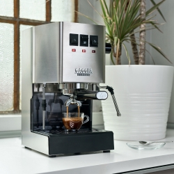Gaggia Classic Evo Pro Stål Espressomaskine Inkl. Baristaudstyr & 2kg Kaffe