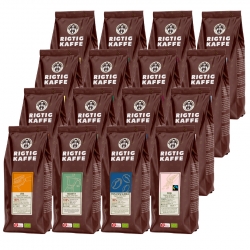 Rigtig Kaffe Organic Mixpakke 6,4kg Hele kaffebønner