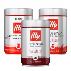 Illy 3x250g Formalet kaffe