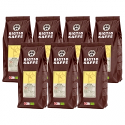 Rigtig Kaffe Organic Antigua 7x400g Hele kaffebønner