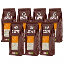 Rigtig Kaffe Organic Java 7x400g Hele kaffebønner