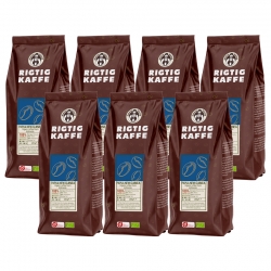 Rigtig Kaffe Organic Papua New Guinea 7x400g Hele kaffebønner