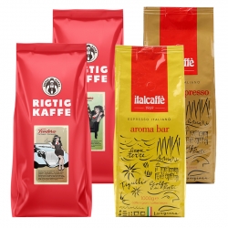 Rigtig Kaffe & ItalCaffé Mixpakke 4kg Hele kaffebønner